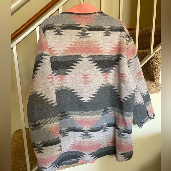 ✨STUNNING BUTTON-DOWN SOUTHWESTERN AZTEC COAT/JACKET! M/L - Picture 2 of 3